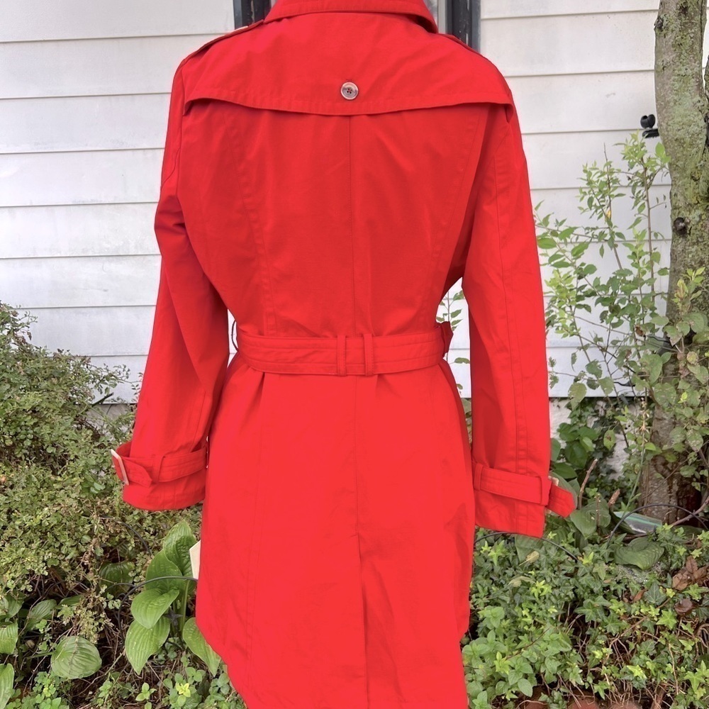 Pendleton Ladies' Trench Coat Large RED Waterproof And Breathable (S) - Picture 8 of 14